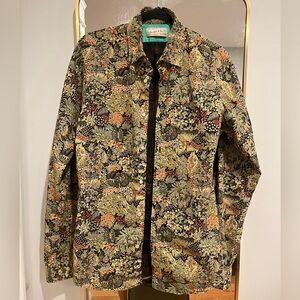 Scotch & Soda Button Down Size Medium Floral Long Sleeve